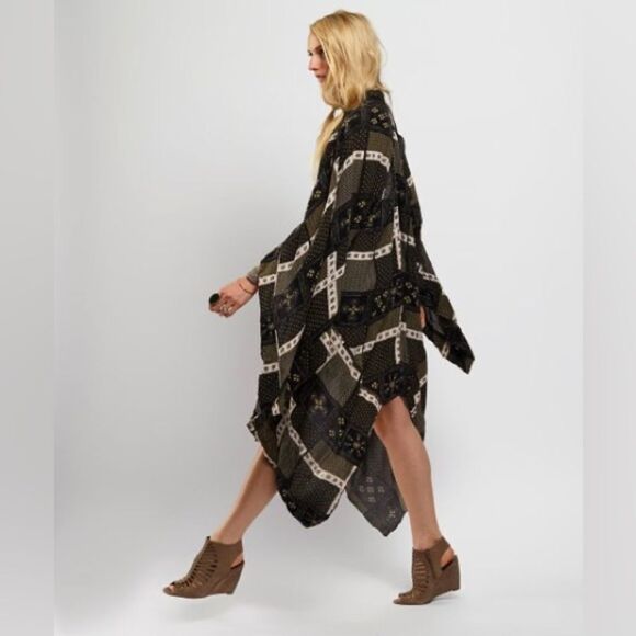 Free people Free People Twilight & Ivory Festival Scarf Print Duster - Picture 2 of 13